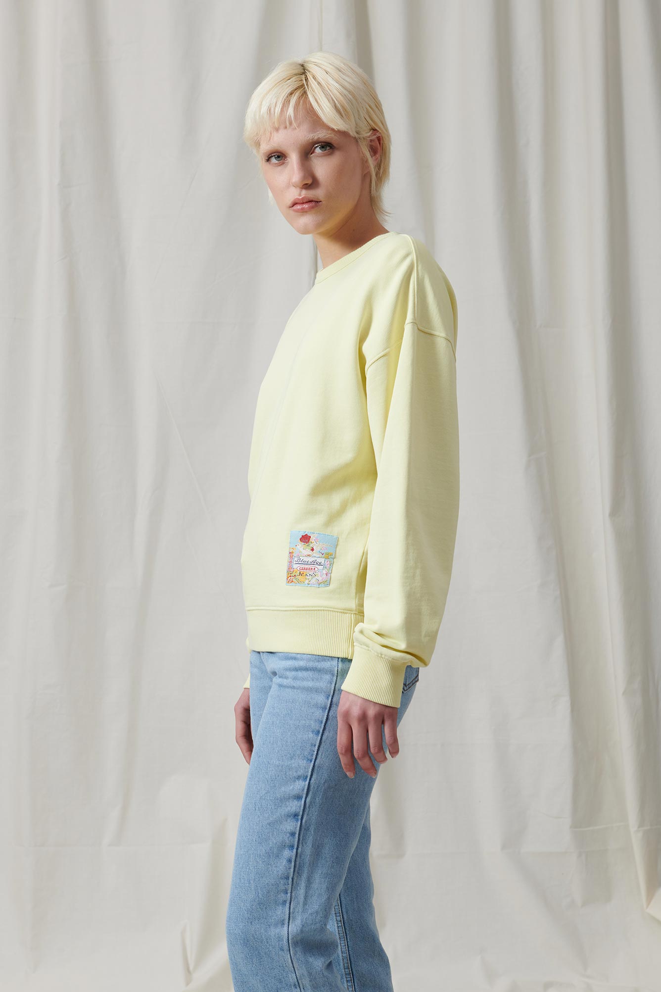 felpa girocollo oversize