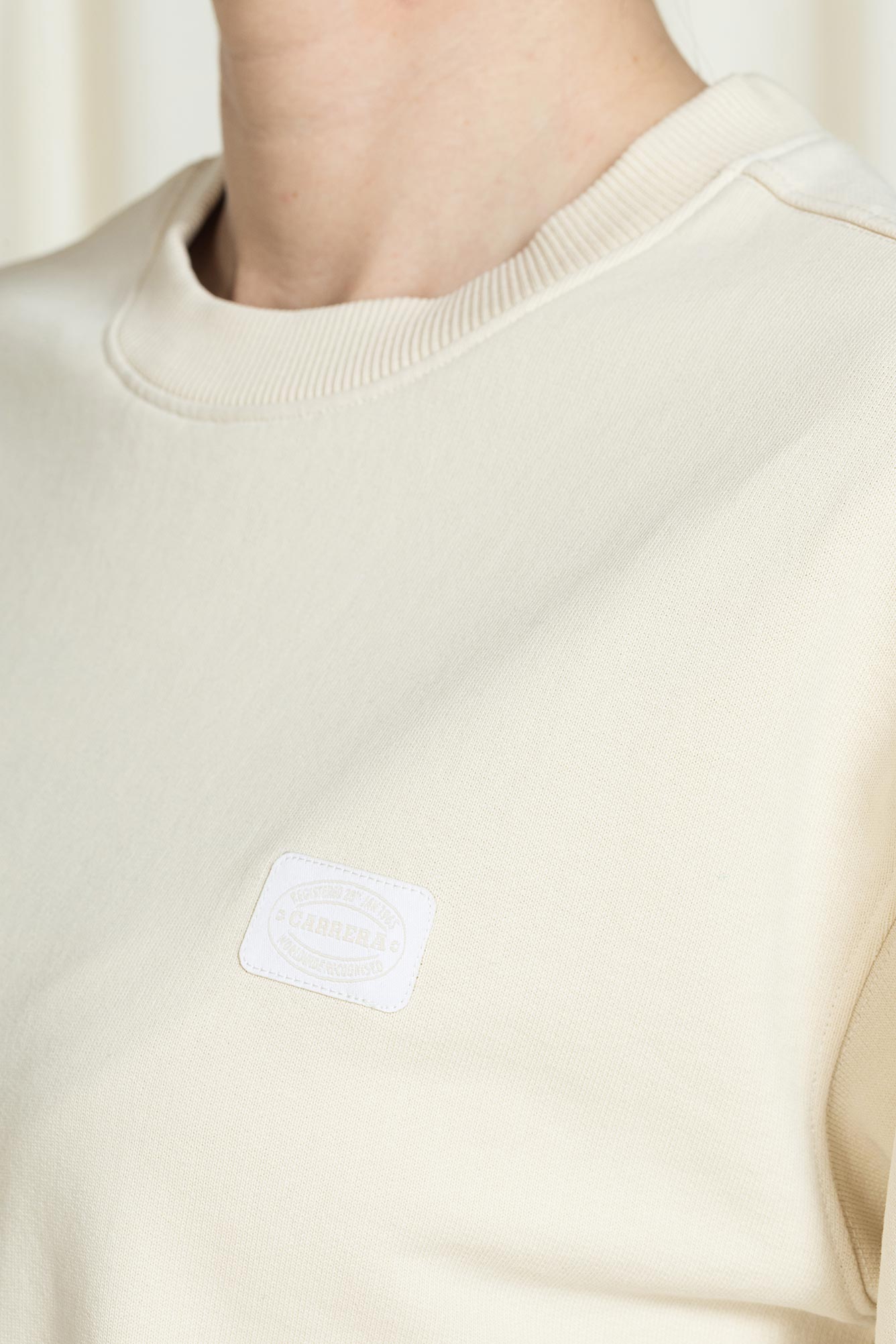 felpa girocollo replica oversize fit in puro cotone