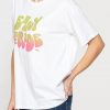 t shirt oversize modello boyfriend con stampa t shirt oversize modello boyfriend con stampa