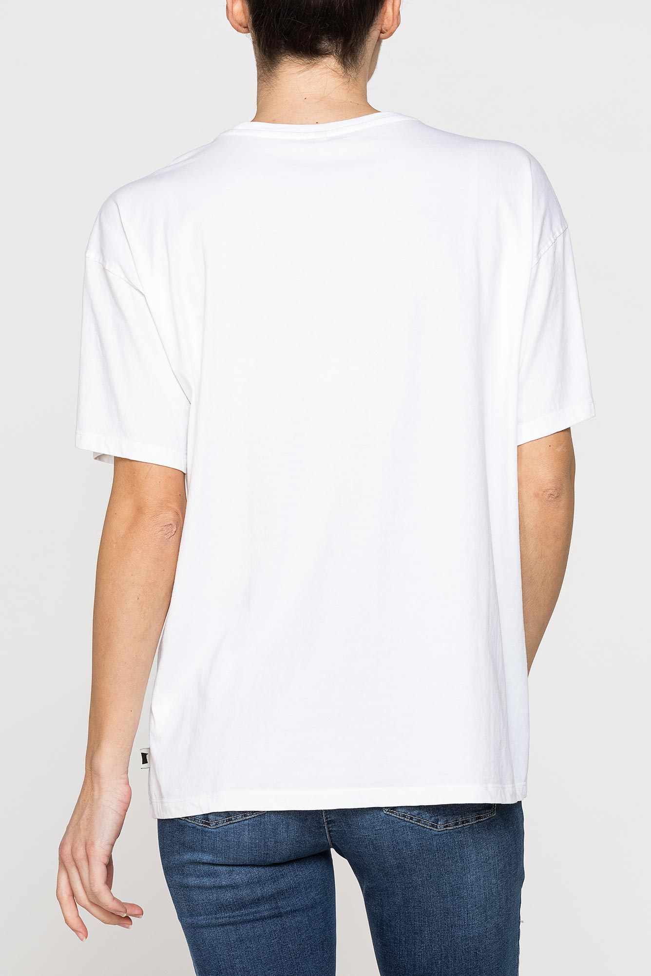 t shirt oversize modello boyfriend con stampa t shirt oversize modello boyfriend con stampa