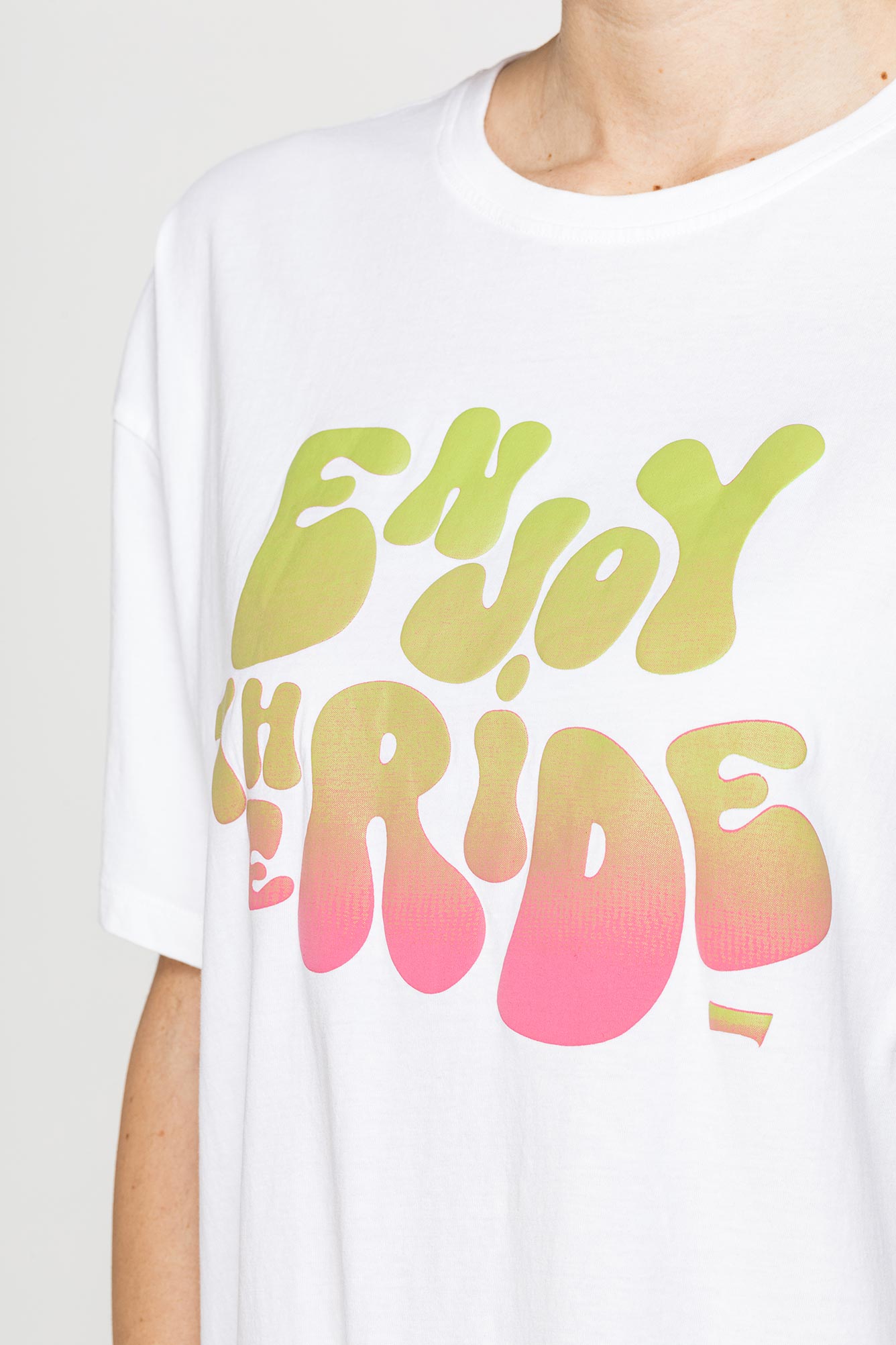 t shirt oversize modello boyfriend con stampa t shirt oversize modello boyfriend con stampa