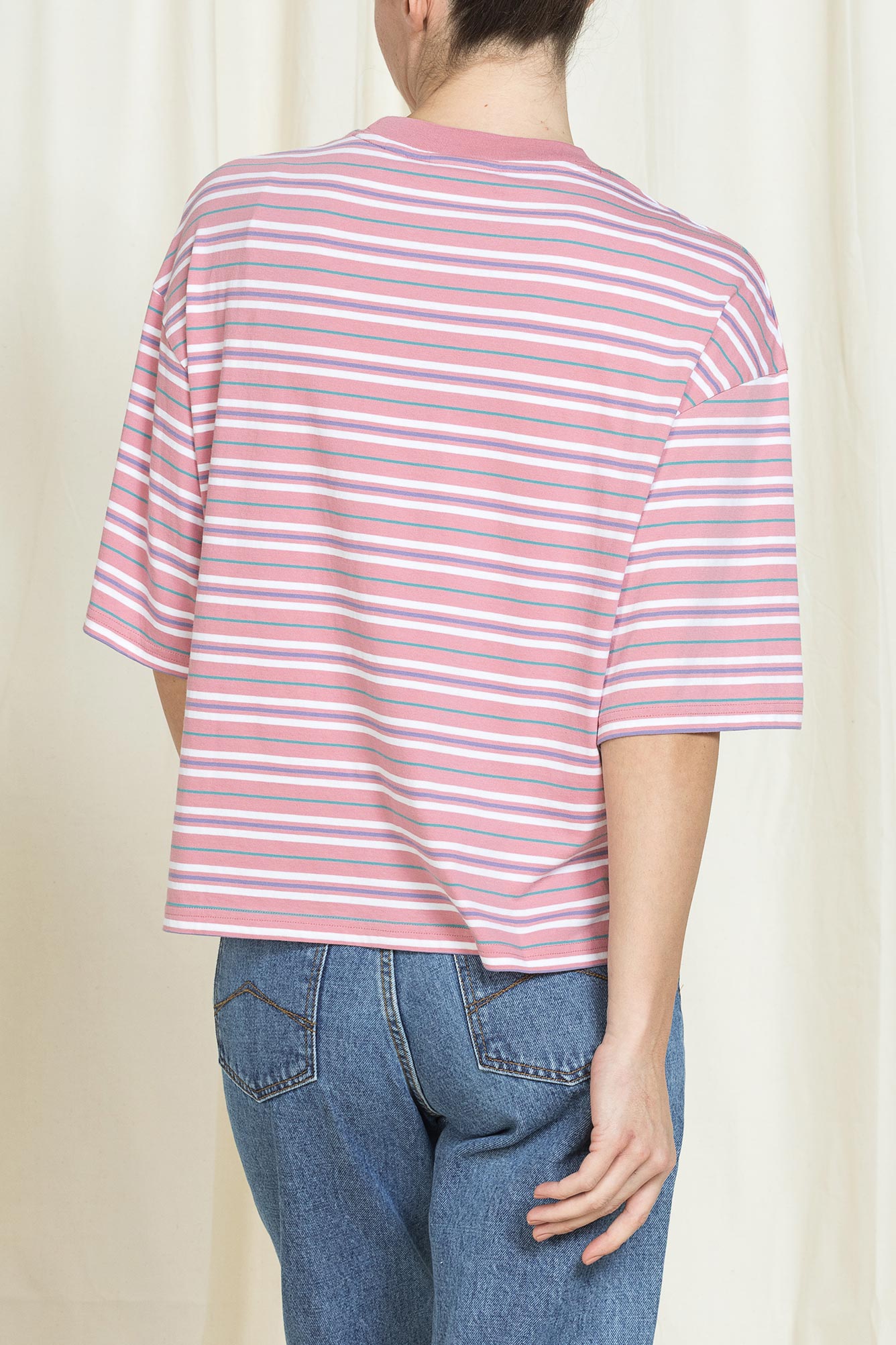 t shirt girocollo replica in jersey oversize fit