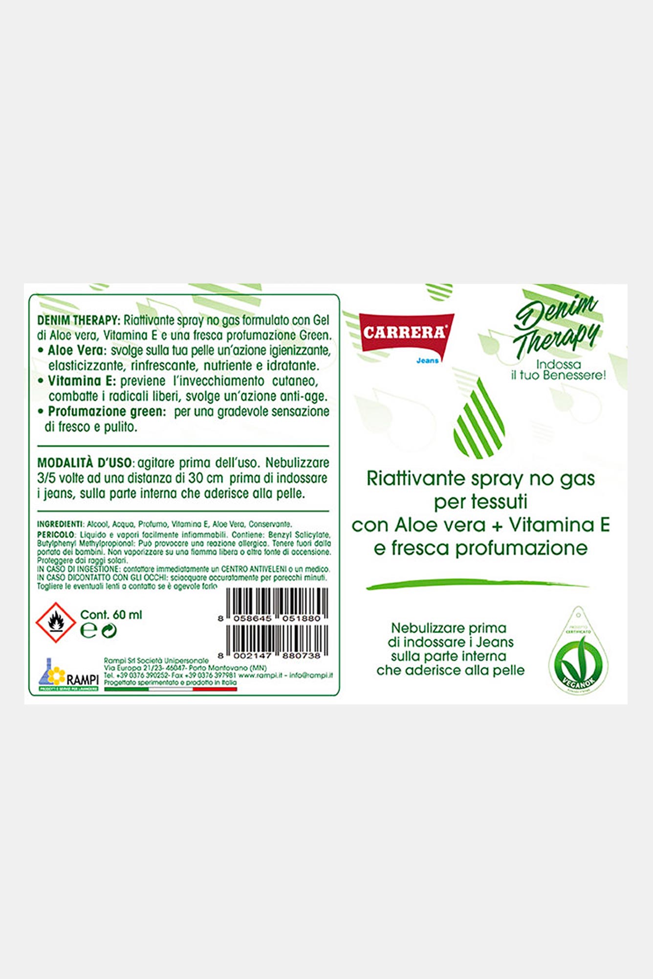 riattivante spray no gas per tessuti