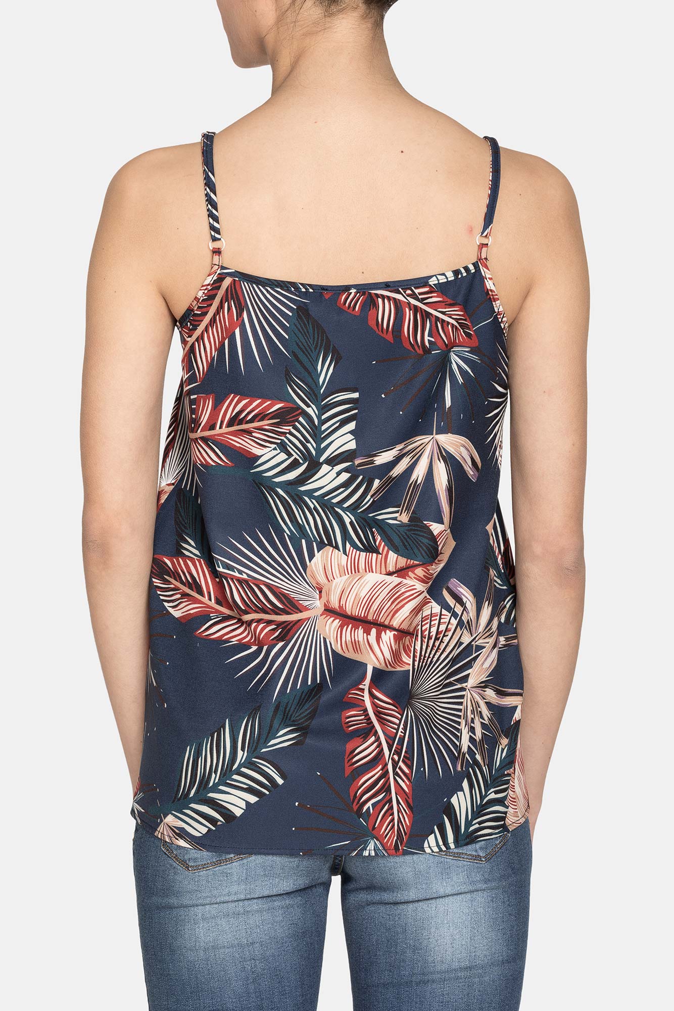 canotta in poliestere stampato. vestibilità regolare.