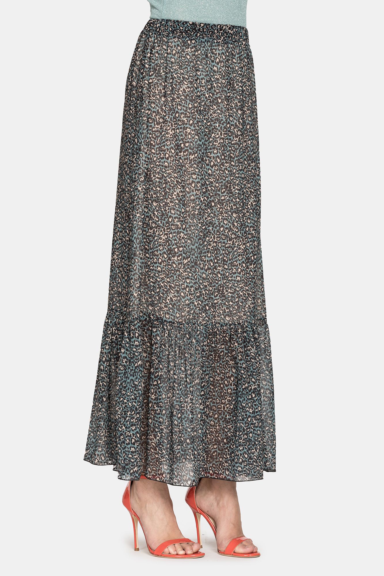 gonna in poliestere stampato. vestibilità regolare.