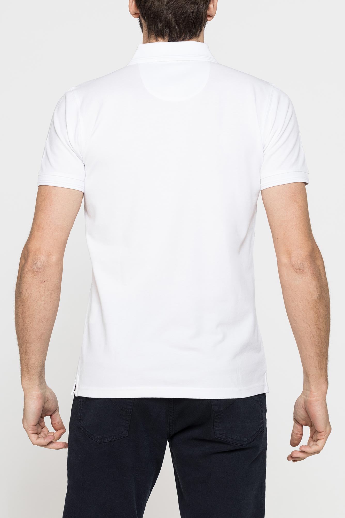 polo manica corta in piquet di cotone organico