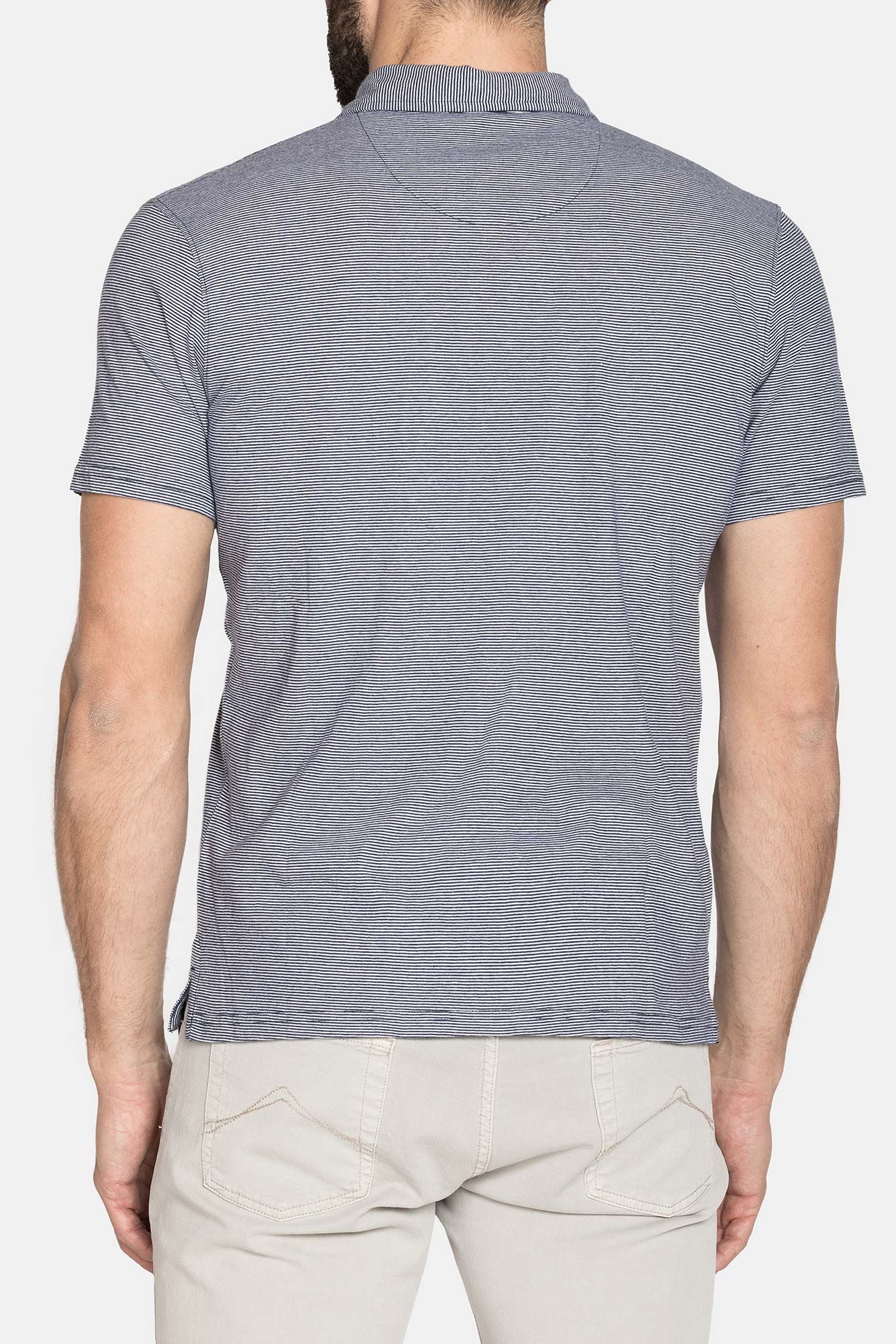 polo manica corta in jersey di cotone mercerizzato