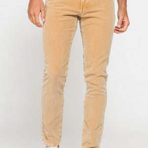 PANTALONE SLIM FIT IN VELLUTO STRETCH TINTURA ACID WASH
