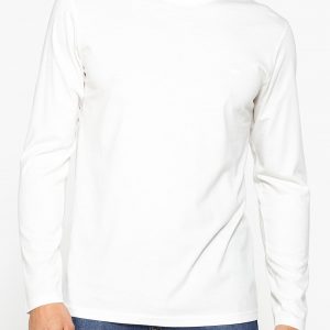 LONG SLEEVE T-SHIRT CON COLLO TONDO E RICAMO LOGO